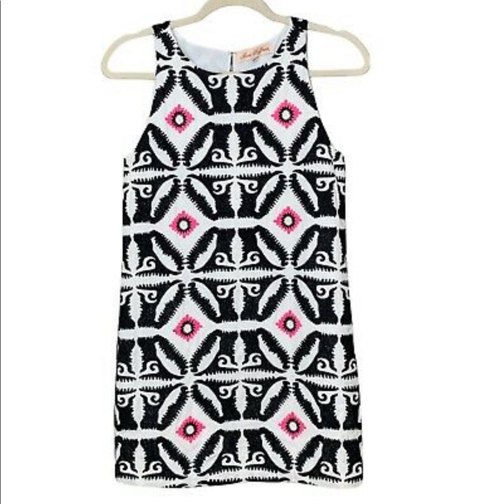 Mara Hoffman mini print sheath dress XS